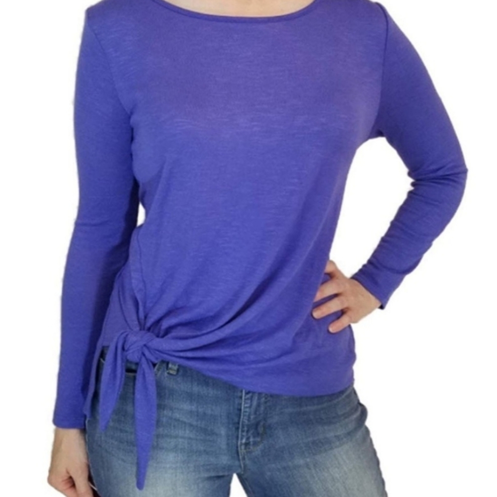 ZeroXposur Platinum Activewear Long Sleeve Tie Top